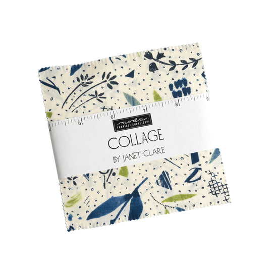 COLLAGE - Charm Pack - BY Janet Clare for Moda Stock Code PP16950