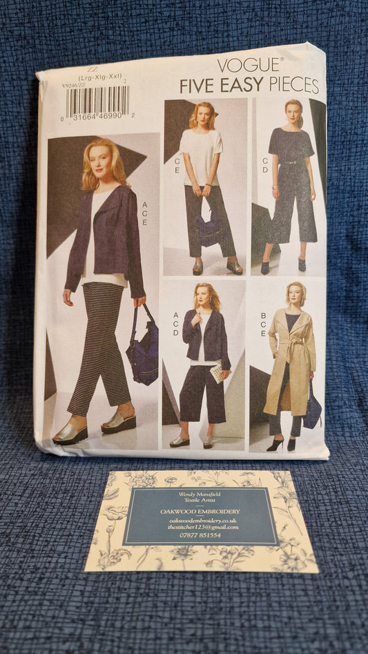 Dressmaking Pattern - Vogue V9246 - Size L to XXL
