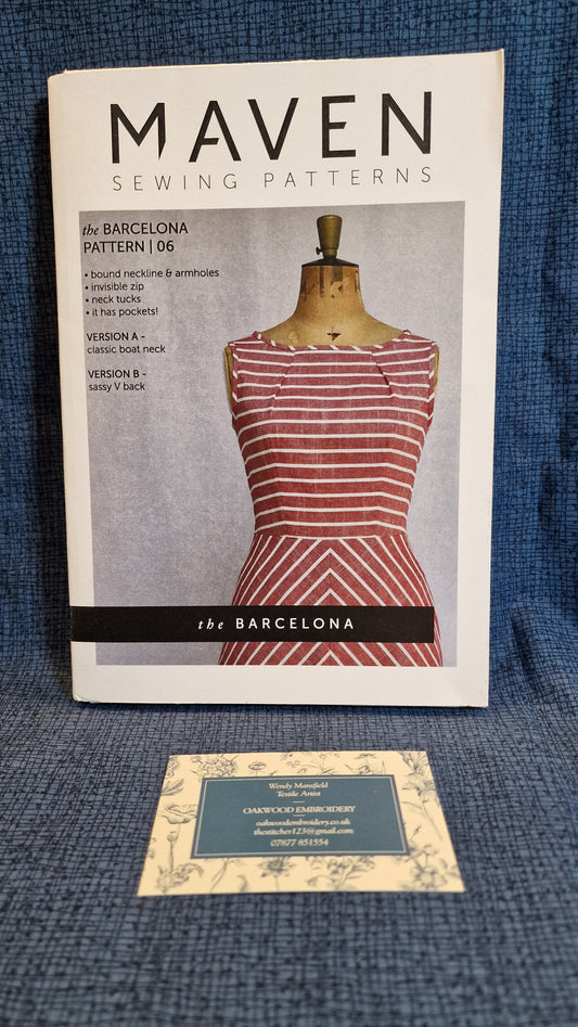 Dressmaking Pattern - Maven Sewing Patterns - Barcelona 06 - Size 8-18