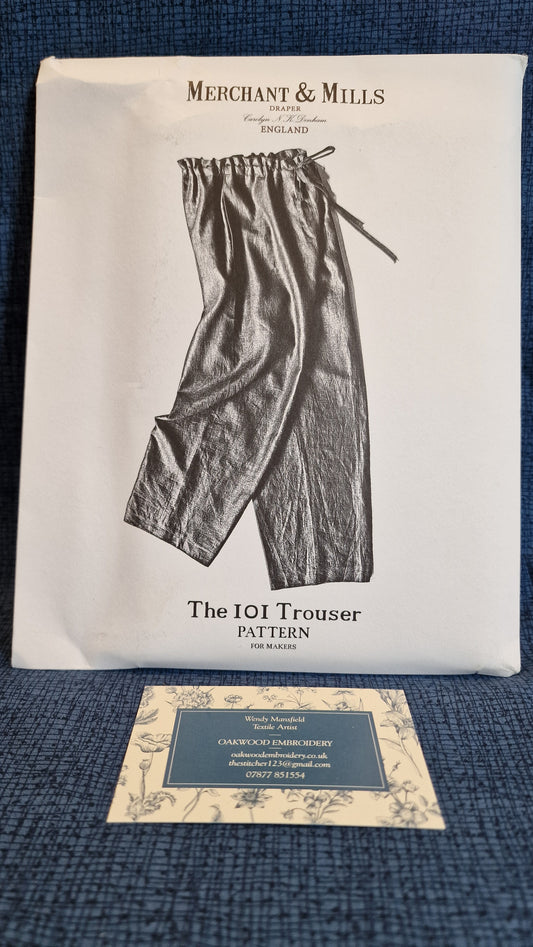 Dressmaking Pattern - Merchant & Mills - The 101 Trouser - Size 8-18