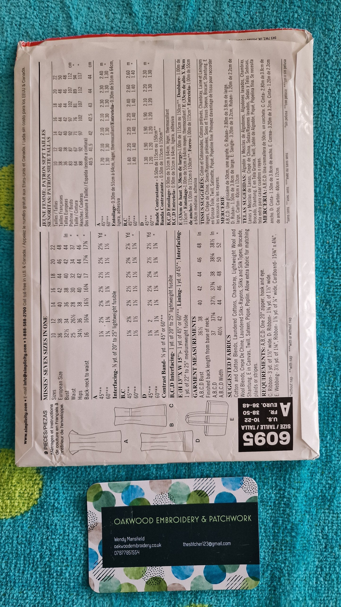 Dressmaking Pattern - New Look 6095 Dress - Size 10 to 22
