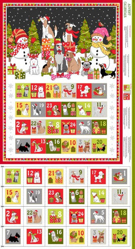 Advent Calender Yappy Christmas by Makower UK