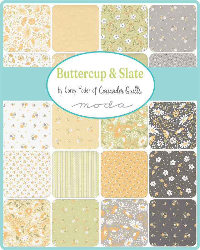 Jelly Roll - Buttercup Slate - Moda Fabric Code JR2915