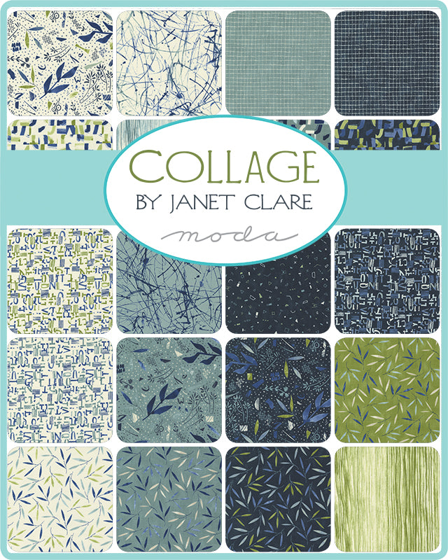 COLLAGE - Charm Pack - BY Janet Clare for Moda Stock Code PP16950