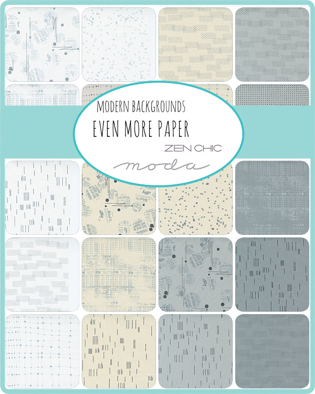 EVEN MORE PAPER- Charm Pack - Moda Stock Code PP1762PP