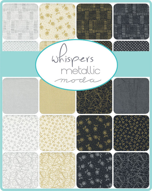 Whispers Metallic Collection - From Moda Fabrics