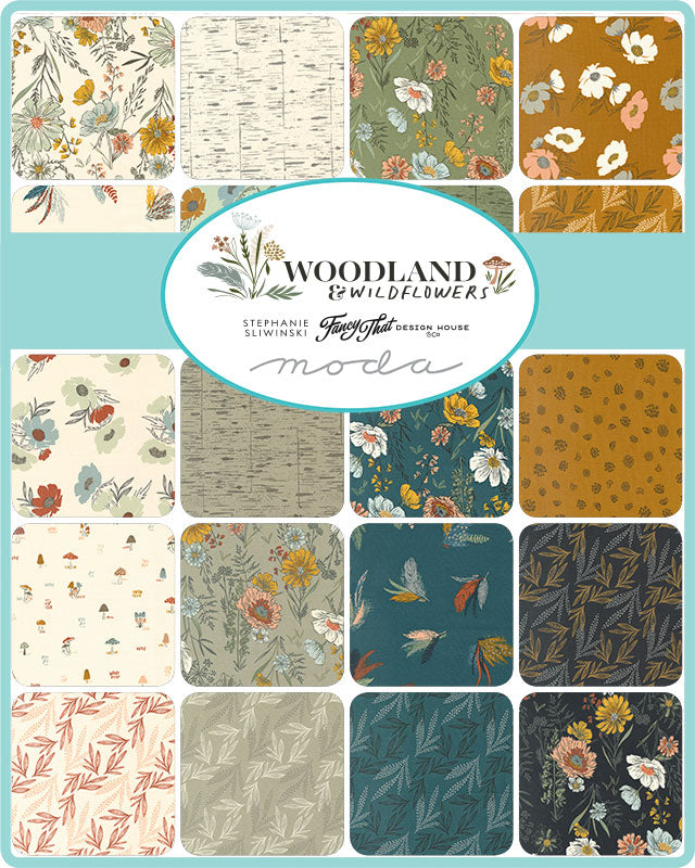 WOODLAND & WILDFLOWERS - JELLY ROLL - Moda Fabric Code JR45580