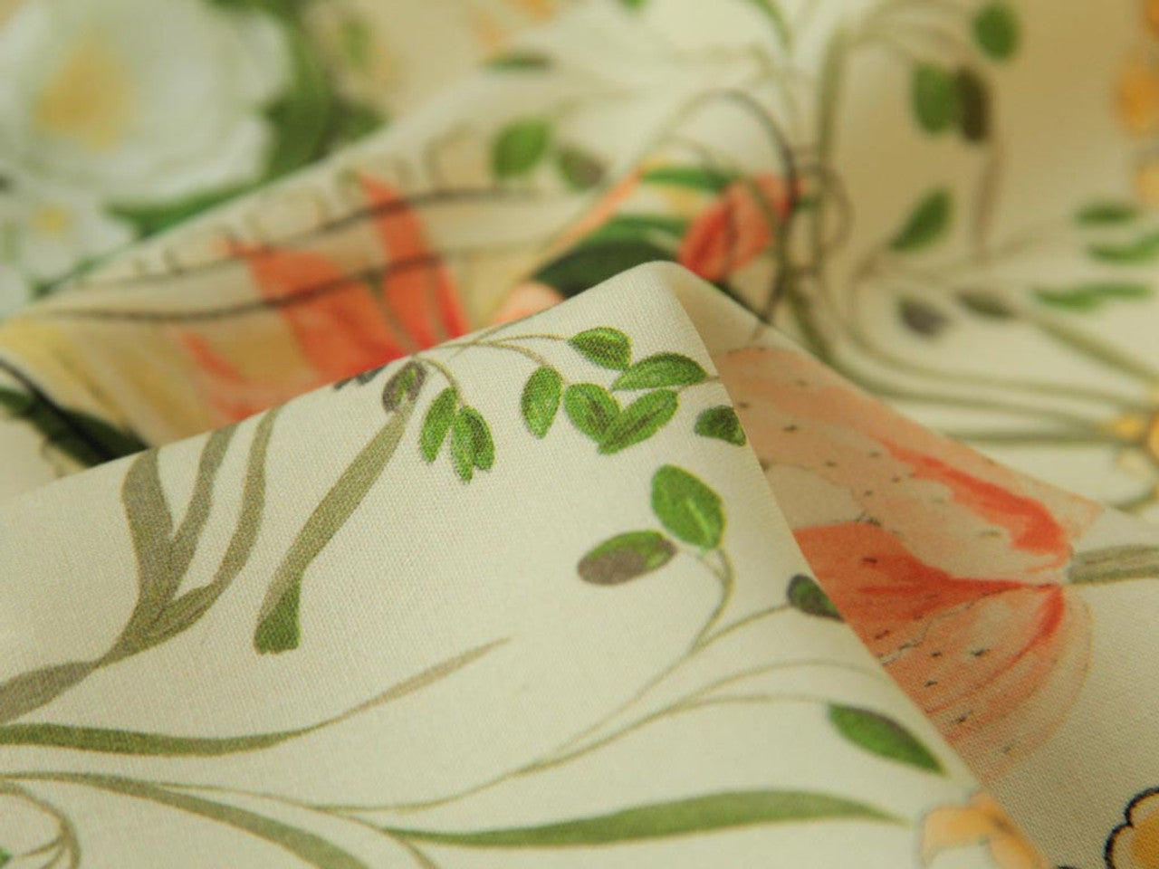 Paisley Lily Viscose Lawn - Ivory by Fabric Godmother (2022 Range)