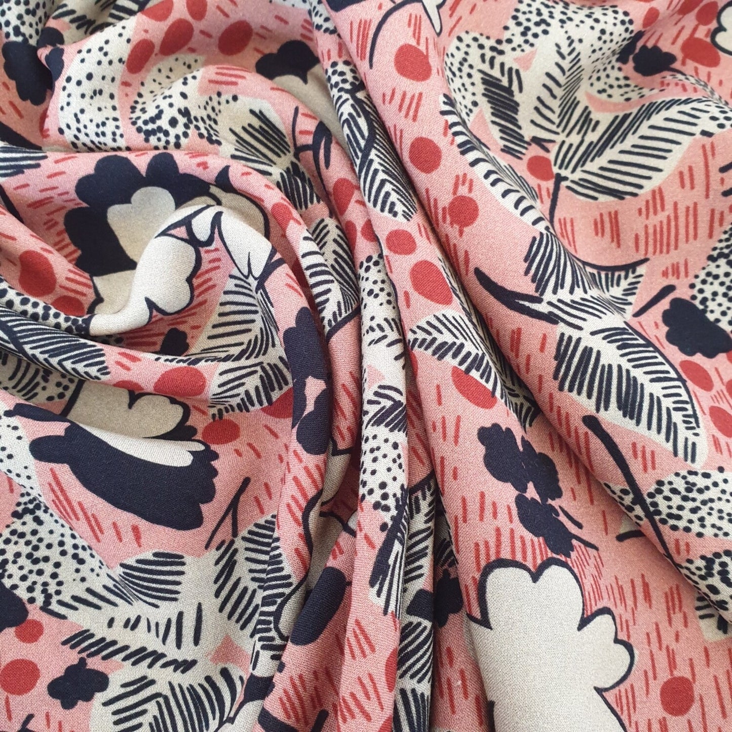 Jackie Vintage Viscose Lawn - Pink by Fabric Godmother (2022 Range)