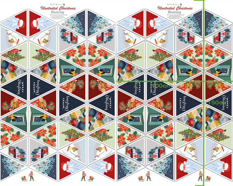 Little Johnny Illustrative Christmas Bunting