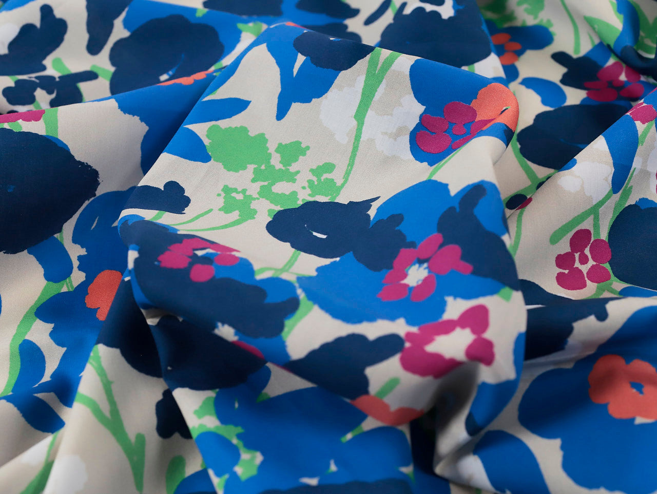 Melissa Cotton Lawn - Cobalt by Fabric Godmother (2024 Range)