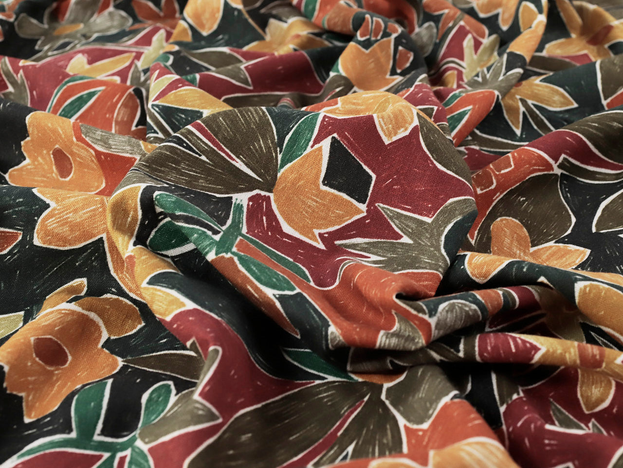 Saffron Flower Viscose & Linen - Sienna by Fabric Godmother (2024 Range)