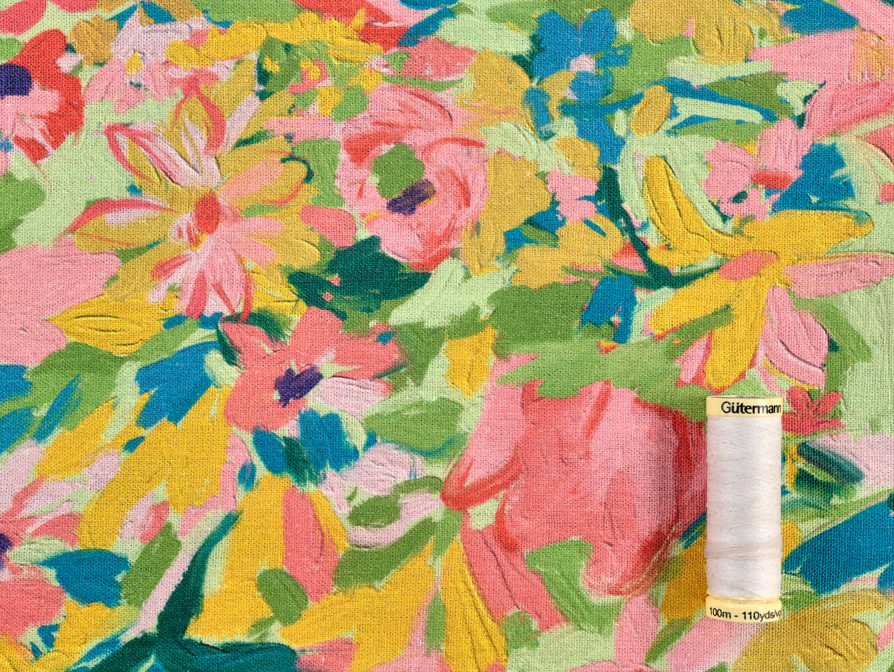 Georgia Viscose & Linen - Pistachio by Fabric Godmother (2024 Range)