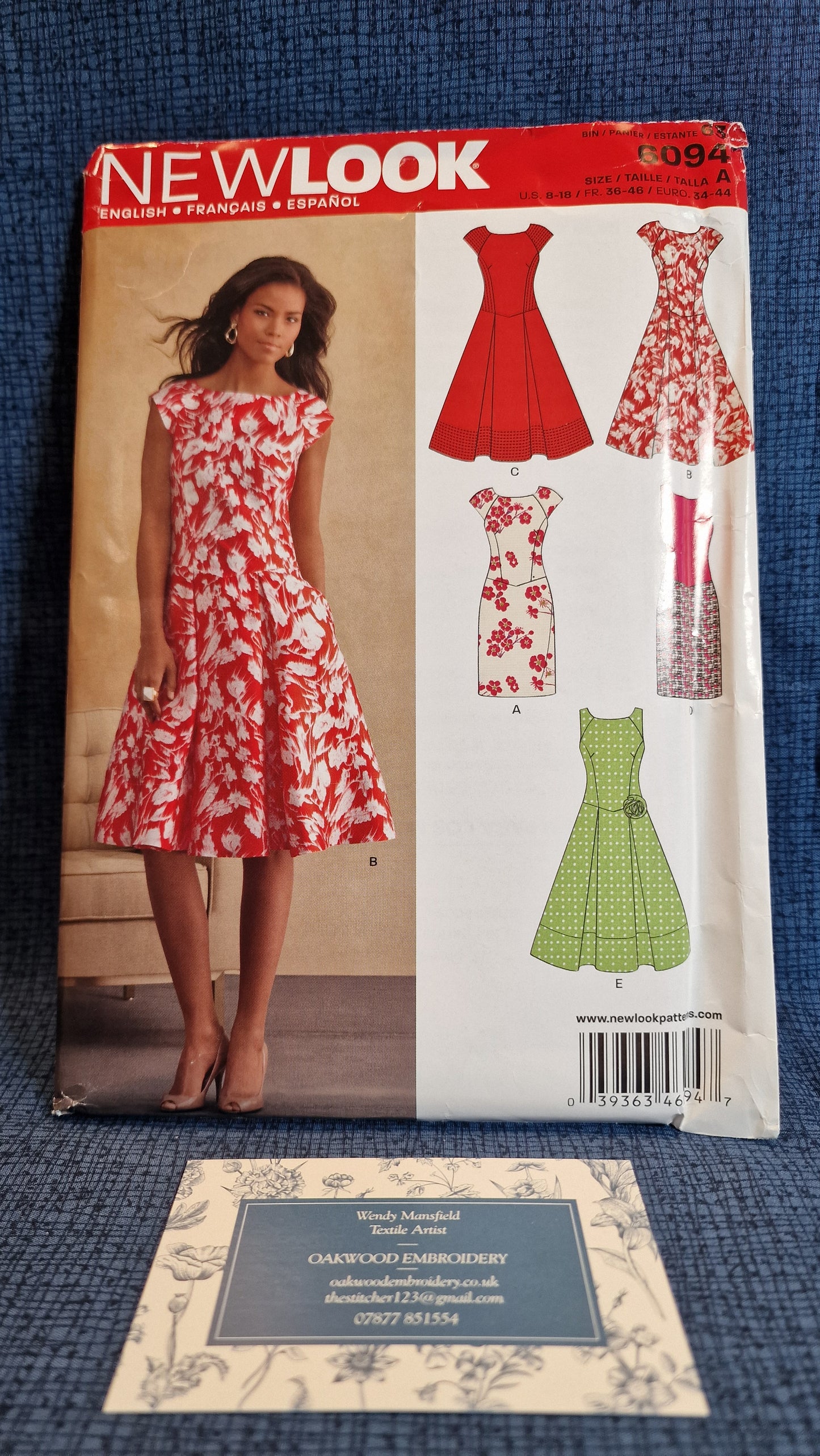 Dressmaking Pattern - New Look N 6094 - Size 8-18