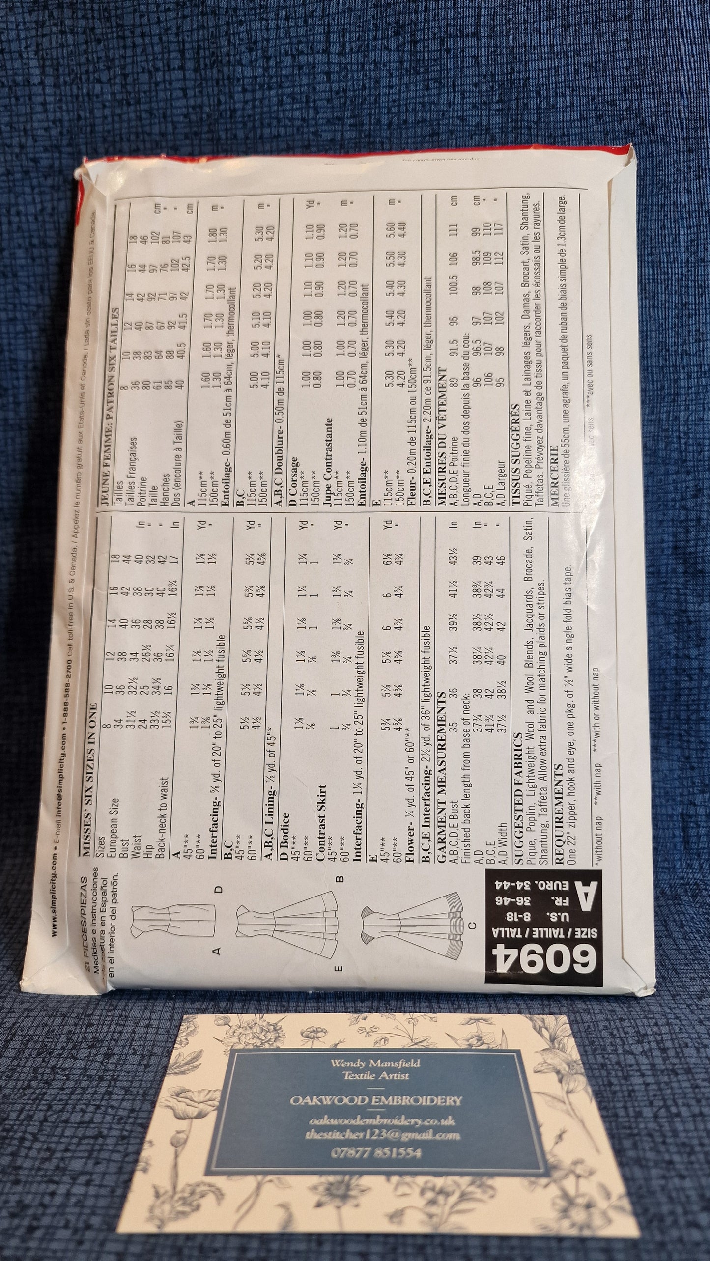 Dressmaking Pattern - New Look N 6094 - Size 8-18