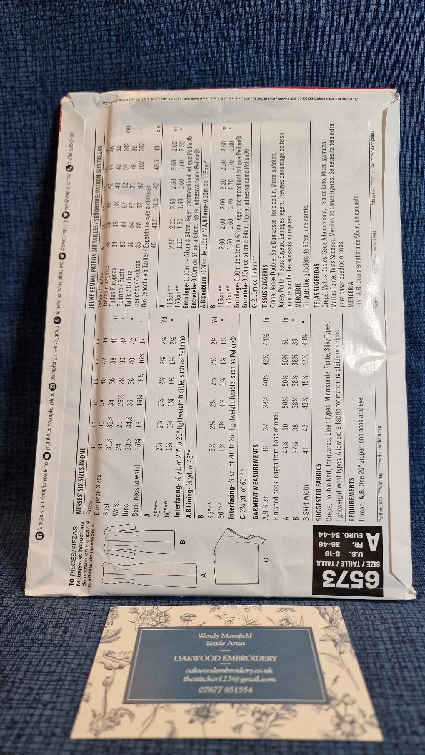 Dressmaking Pattern - New Look N 6573 - Size 8-18