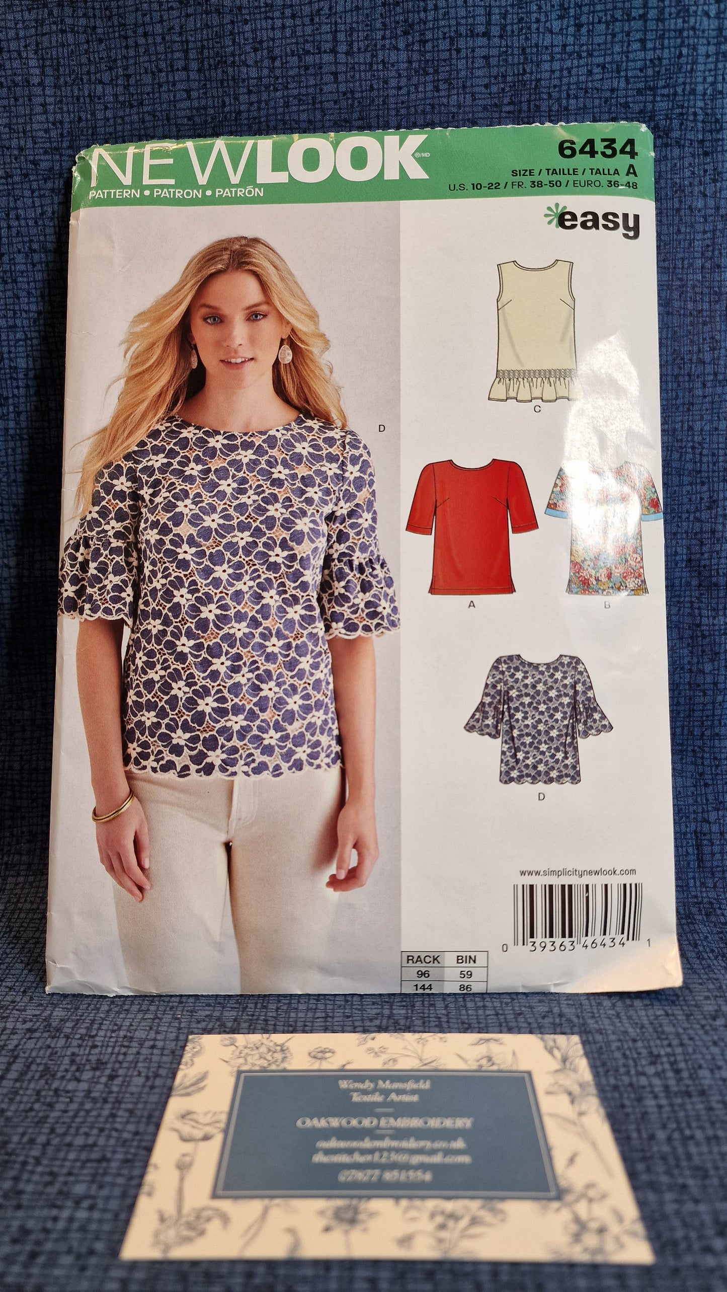 Dressmaking Pattern - New Look N 6434 - Size 10-22