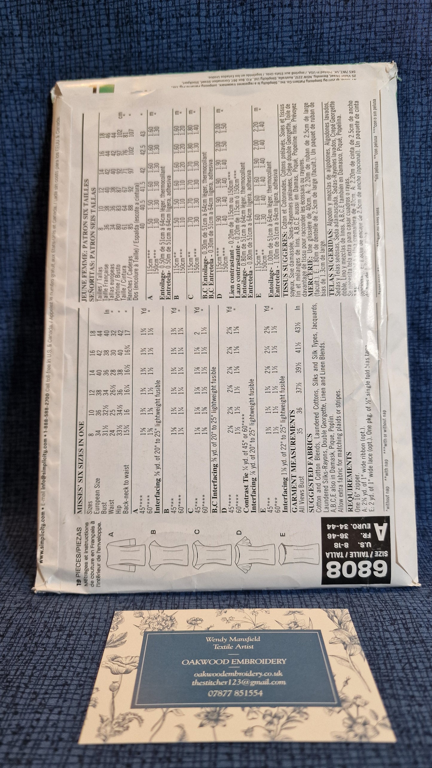 Dressmaking Pattern - New Look N 6808 - Size 8-18