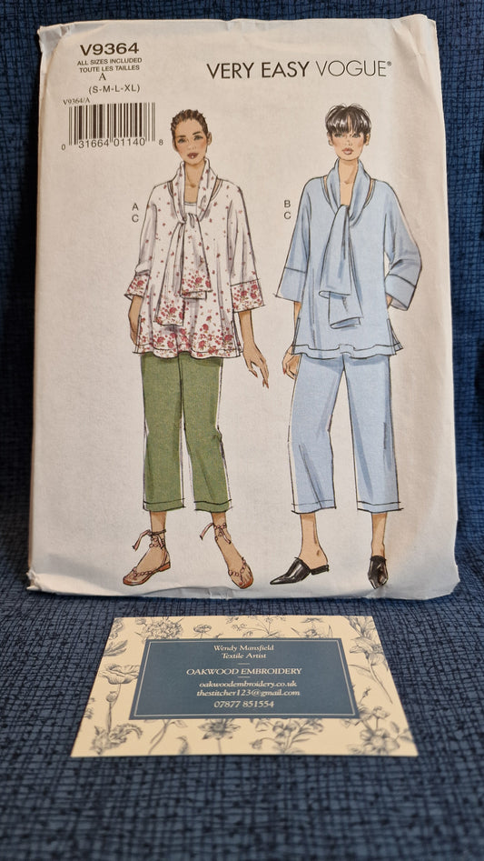 Dressmaking Pattern - Vogue - V9364 - S to XL