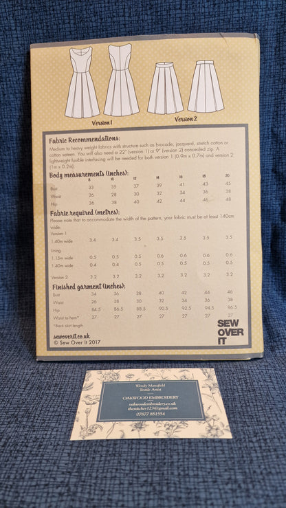 Dressmaking Pattern - Sew Over It - Elsie Dress - Size 8-20