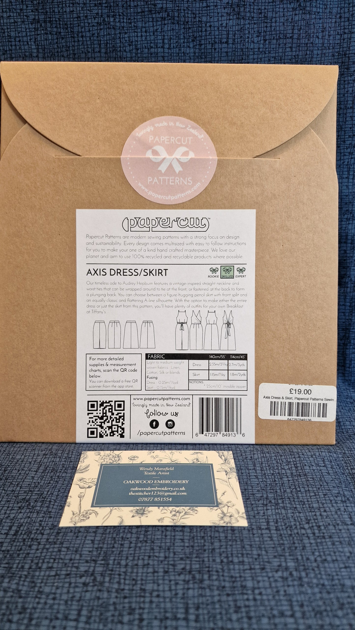 Dressmaking Pattern - Papercut - Axis Dress/Skirt - Size 6-20