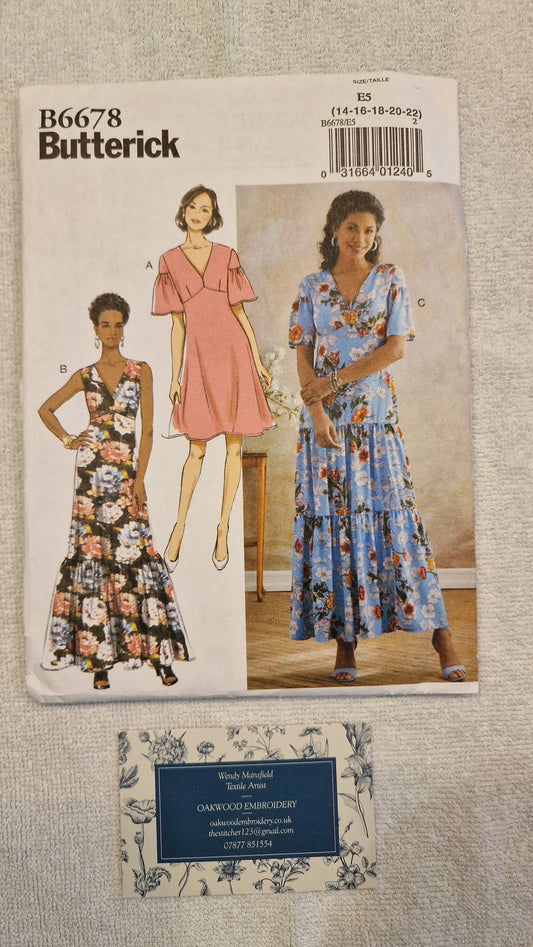 Dressmaking Pattern - Butterick - B6678 - Size 14-22