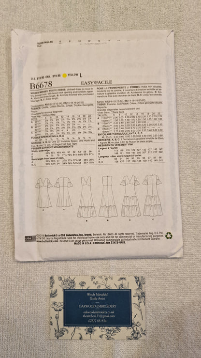 Dressmaking Pattern - Butterick - B6678 - Size 14-22