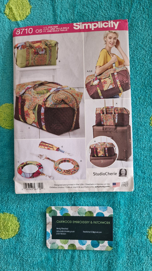 Bag Pattern - Simplicity 8710 - One Size