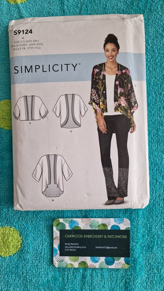 Dressmaking Pattern - Simplicity S9124 - Size XXS to XXL