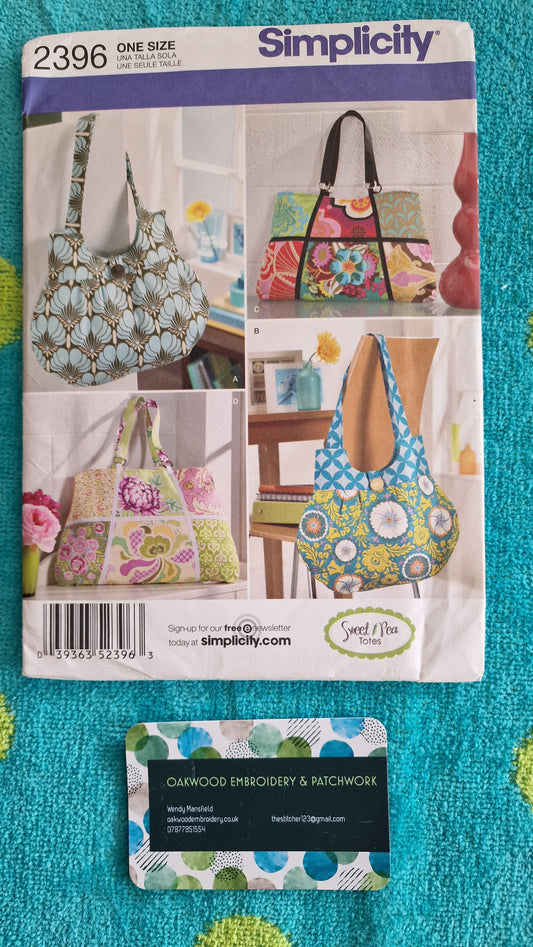 Bag Pattern - Simplicity 2396 - One Size