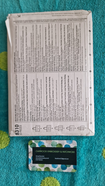 Bag Pattern - Simplicity S8310 - One Size