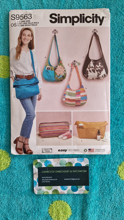 Bag Pattern - Simplicity S9563 - One Size