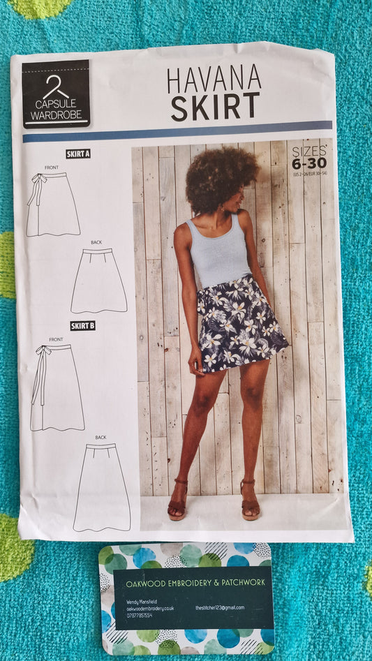 Dressmaking Pattern - Capsule Wardrobe - Havana Skirt - Size 6 to 30