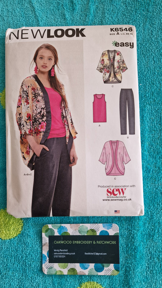 Dressmaking Pattern - New Look - K6546 - Size XS to XL
