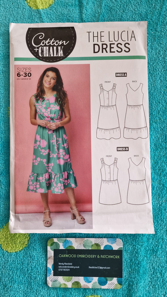 Dressmaking Pattern - Cotton + Chalk - The Lucia Dress - Size 6 to 30