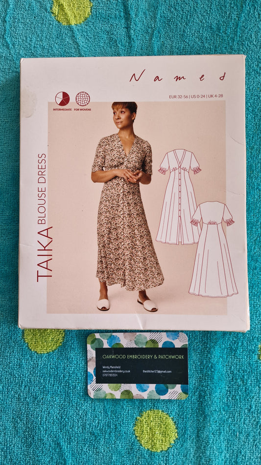 Dressmaking Pattern - Taika Blouse Dress - Size UK 4 to 28