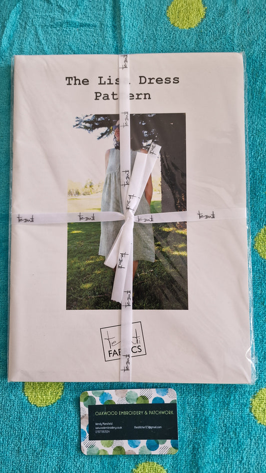 Dressmaking Pattern - Tessuti Fabrics Lisa Dress - Size XXS to XL