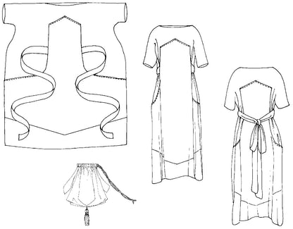 Folkwear Pattern - Paris Promenade Dress 261