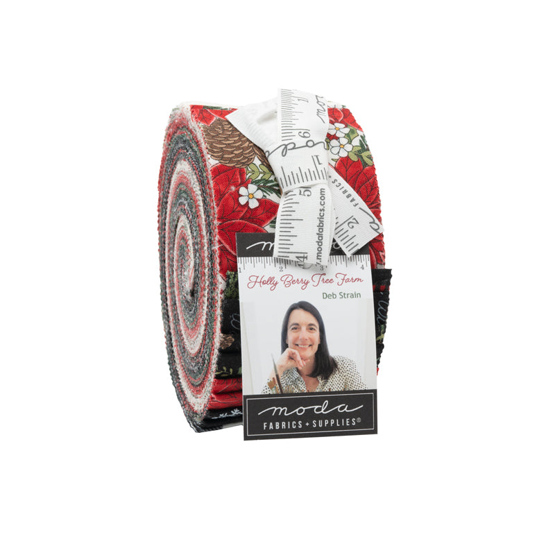 Jelly Roll - Holly Berry Tree Farm - Moda Fabric Code 56030JR