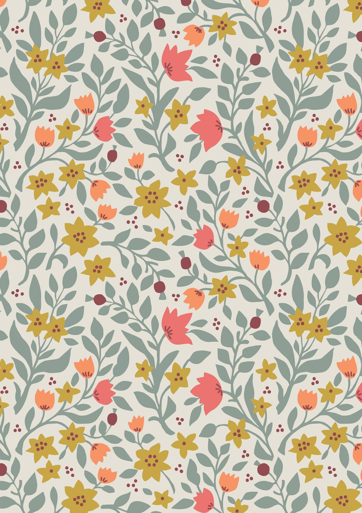 FOLK FLORAL - From Lewis and Irene