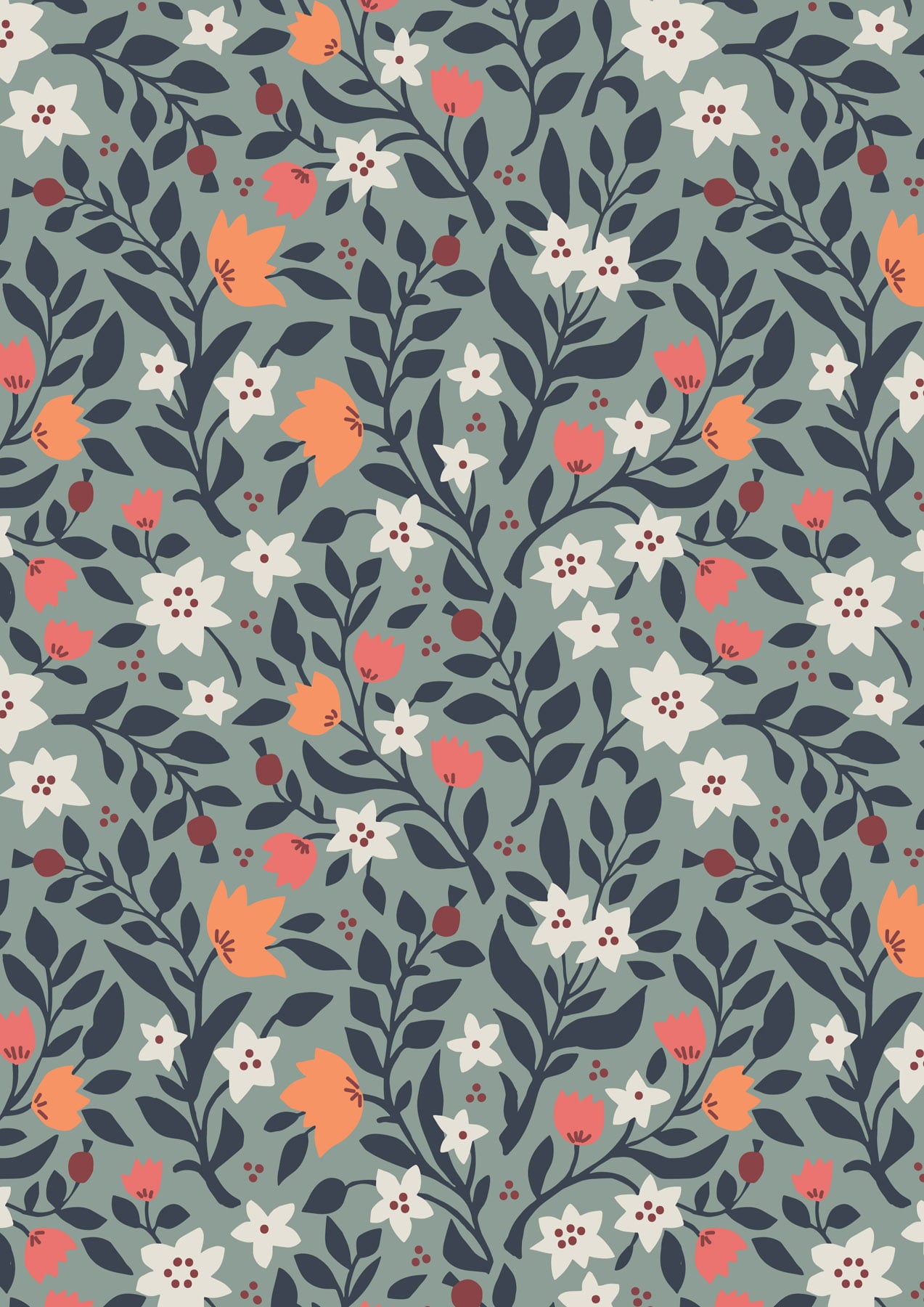 FOLK FLORAL - From Lewis and Irene
