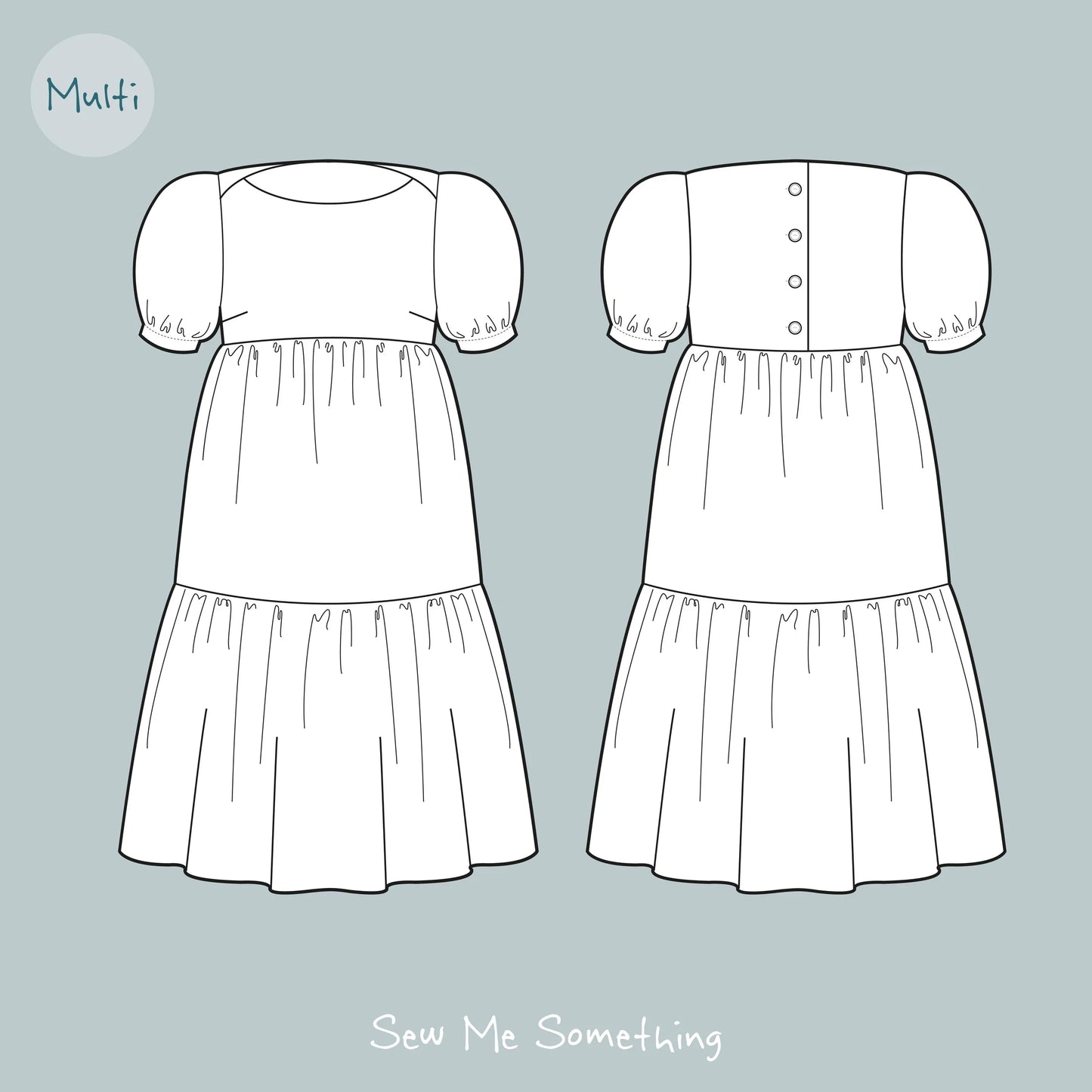 Sew Me Something Angelica Dress Sewing Pattern (Size 8-20)