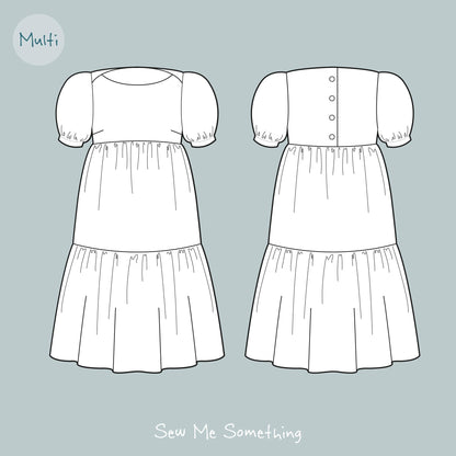 Sew Me Something Angelica Dress Sewing Pattern (Size 8-20)