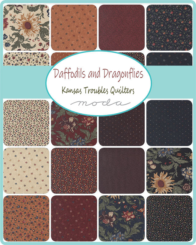 Layer Cake - DAFFODILS AND DRAGONFLIES - Moda Fabric Code  LC9700