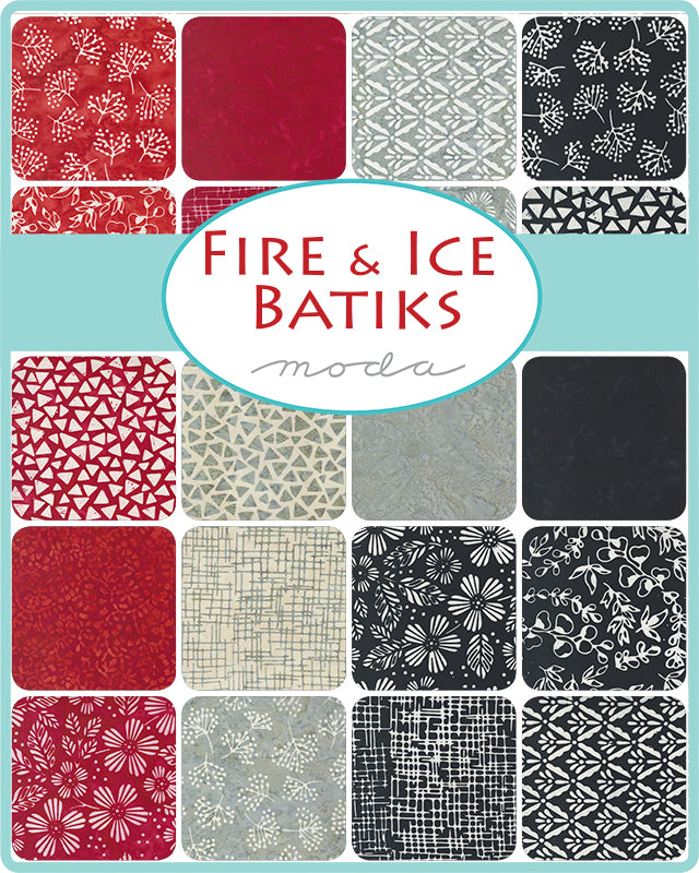 FIRE & ICE BATIKS -  Layer Cake  - Moda Fabric Code LC4360