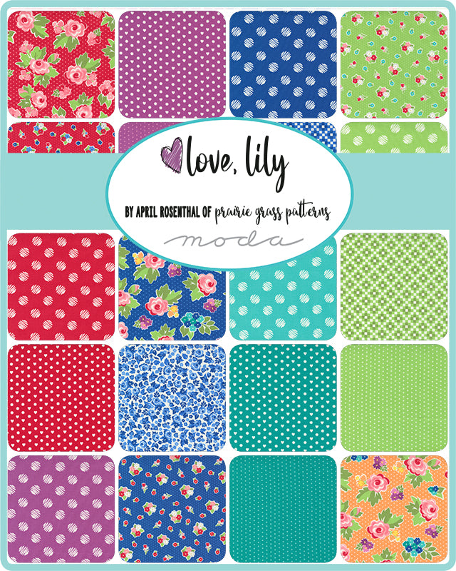 LOVE LILY - FAT QUARTER BUNDLE  - Moda code F24110
