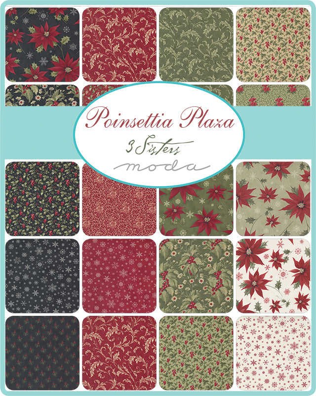 Charm Pack - Poinsettia Plaza - Moda Stock Code 44290PP