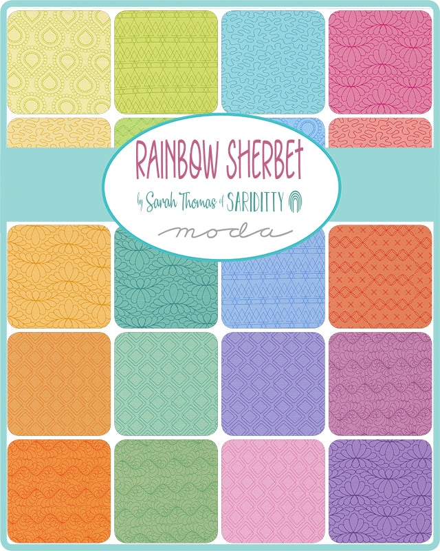 Charm Pack - RAINBOW SHERBET - Moda Stock Code 45020PP