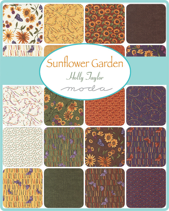 SUNFLOWER GARDEN - FAT QUARTER BUNDLE  - Moda code F6890