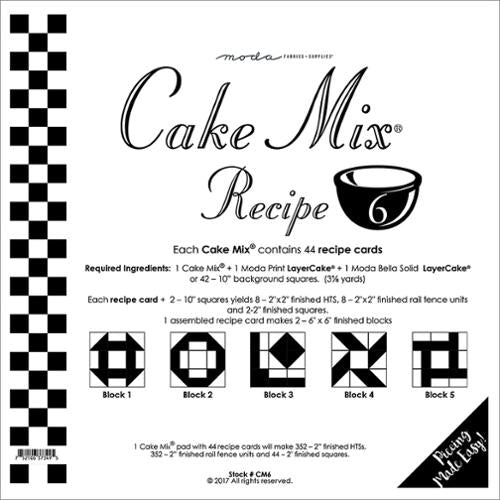 Moda Cake Mix Recipe Pack 6 - CM1 Moda #6
